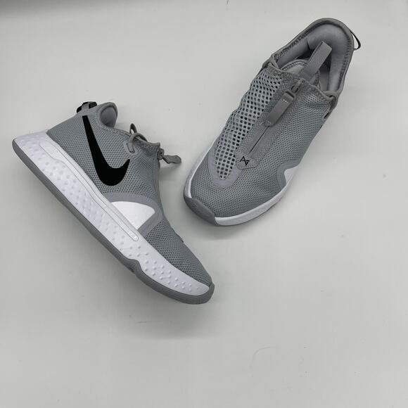 Nike Mens PG 4 TB Promo Basketball Sneakers - Wolf Grey - 6 - Picture 1 of 15